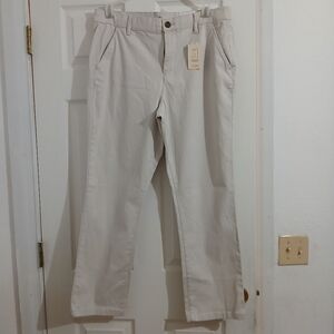 St. John’s Bay Girlfriend Chino Pants 14 , Color Beige